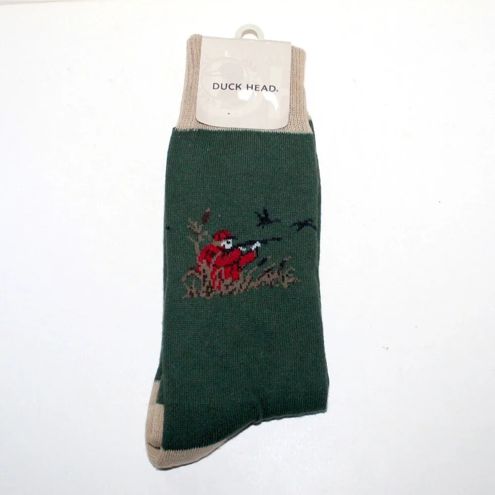 Duck Head socks 1 Pair Hunter green men size 10 - 13 NEW USA